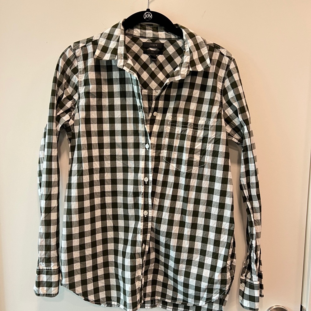 J.Crew Gingham Button Down Shirt